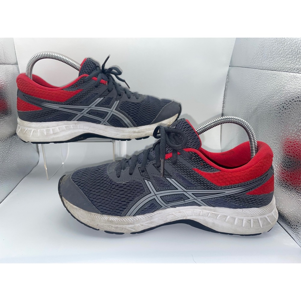 ASICS GEL-Contend 6 Women's Size 8.5 Running Shoes Gray Red Athletic Sneakers VG - Picture 2 of 7